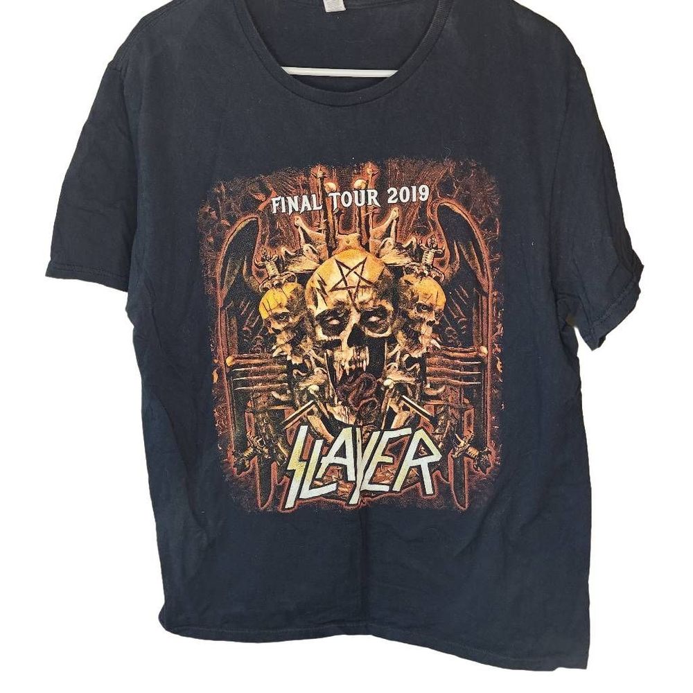 Slayer Final Tour 2019 Double Sided Tour Shirt Size Large Fruit Loom